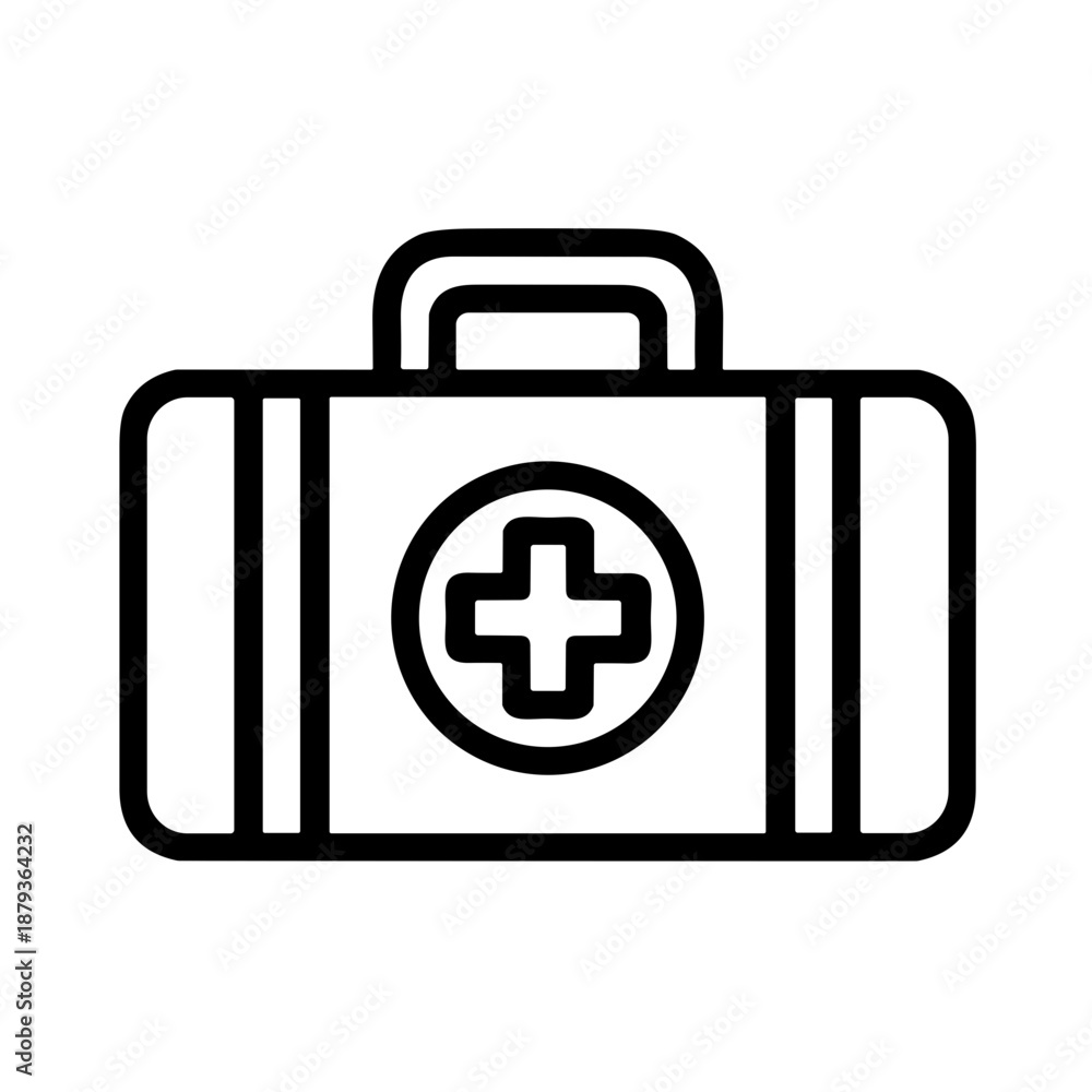 Obraz premium first aid box icon