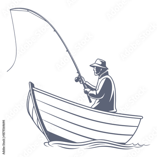 Fisherman in a boat