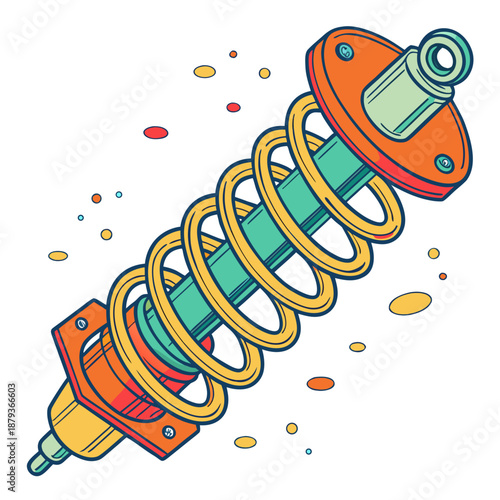 Vibrant car shock absorber