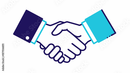 Two hands shaking in a gesture of agreement and partnership, symbolizing trust and collaboration in business.