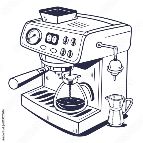 Modern espresso machine