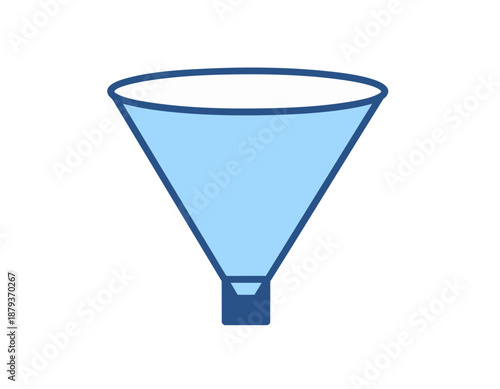 Single icon flat vector of coffee filter paper