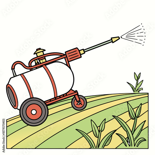 Illustration of a garden sprayer