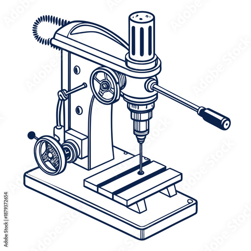 Vintage drill press