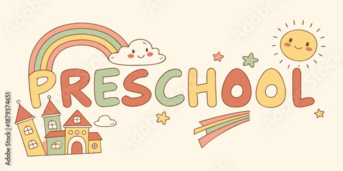 A playful and warm flat vector illustration perfect for children's educational content, evoking feelings of joy and curiosity.