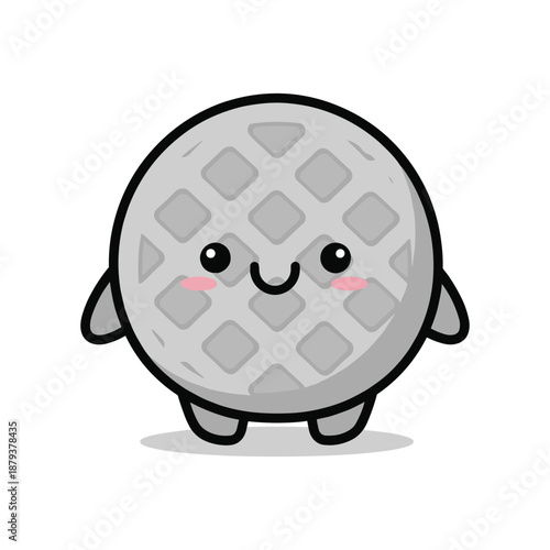 Golf Ball Cartoon Character Illustration