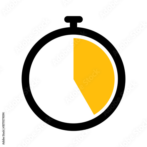 Stopwatch Timing Icons Clock Timer Icons with Countdown Intervals Stopwatch Clock with Different Time Segments Vector
