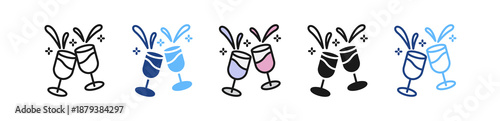 Wine Toast multiple icon