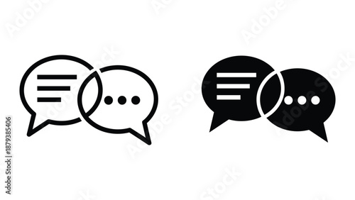 Conversation and communication bubble