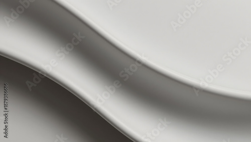 Wallpaper Mural Abstract Wave Form: A captivating minimalist shot of an undulating wave, its smooth curves and elegant forms accentuated by the interplay of light and shadow. Torontodigital.ca