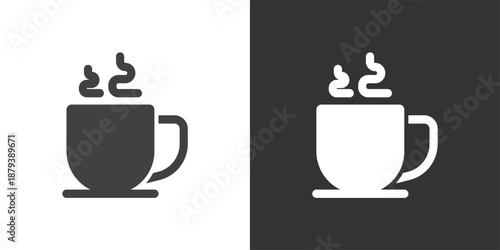 Hot Drink icon. Solid glyph series icon