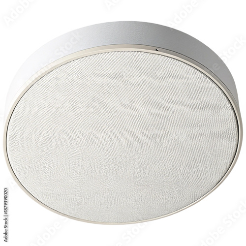 Modern round acoustic ceiling baffle with fabric surface for stylish interiors
