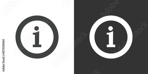 Information icon. Solid glyph series icon