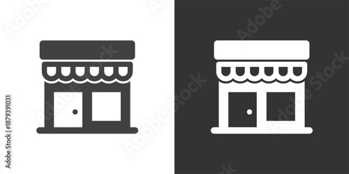 Shop icon. Solid glyph series icon