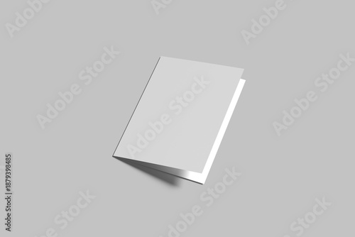Bifold Brochure Blank Mockup