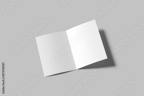 Bifold Brochure Blank Mockup