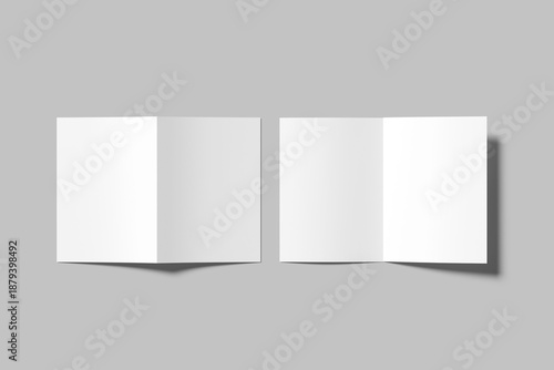 Bifold Brochure Blank Mockup