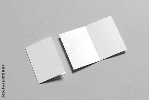 Bifold Brochure Blank Mockup
