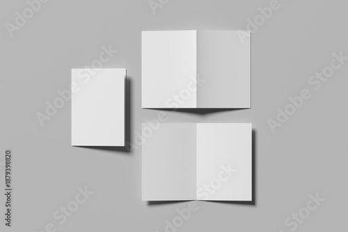Bifold Brochure Blank Mockup
