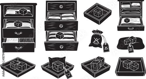 Jewelry Storage and Display Concept with Various Accessories Included