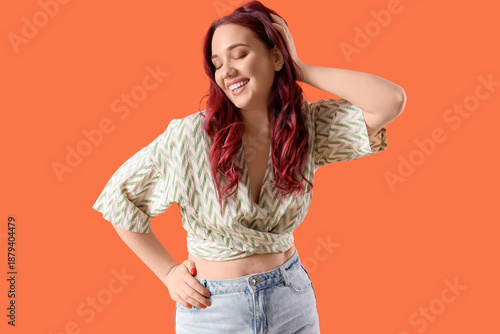 Beautiful young woman with ...