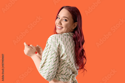 Beautiful young woman with ...