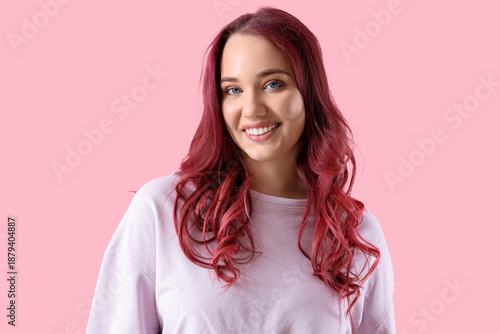 Beautiful young woman with ...