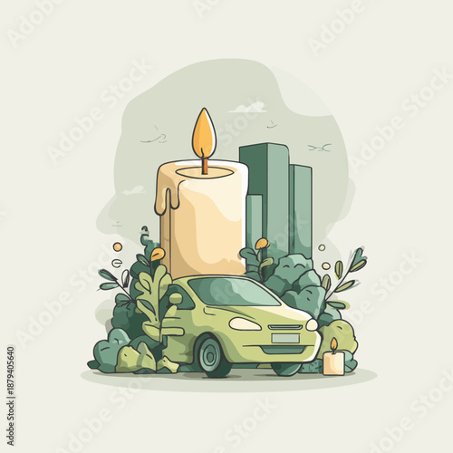 Car and Candle Vigil for Road Traffic Remembrance Day