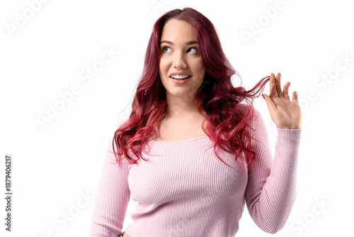 Beautiful young woman with ...