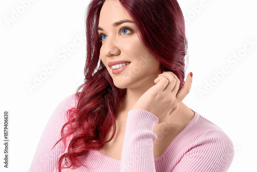 Beautiful young woman with ...