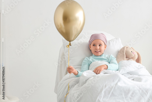 Little girl after chemother...