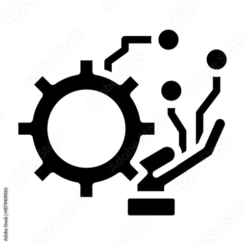 Intellectual Property Badge Vector Glyph Icon Design