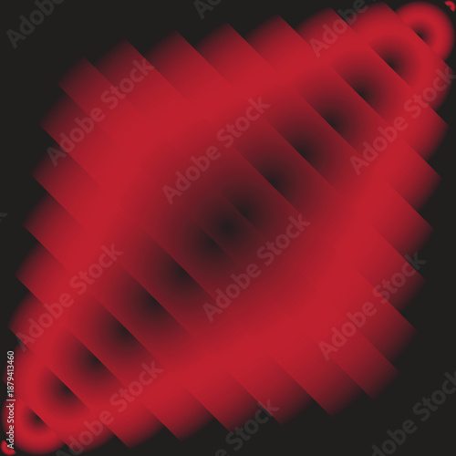 Abstract digital art featuring a dynamic pattern of teal and orange gradient bars creating a sense of depth and movement.