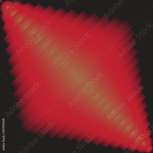 Abstract digital art featuring a dynamic pattern of teal and orange gradient bars creating a sense of depth and movement.