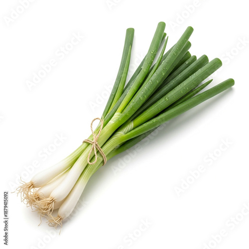 Spring Onions Displayed for Food Photography