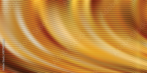 Golden Abstract Lines With Warm Glow Background For Modern Design And Digital Art vector