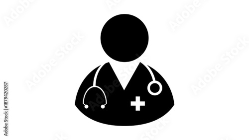 Professional medical doctor avatar profile icon