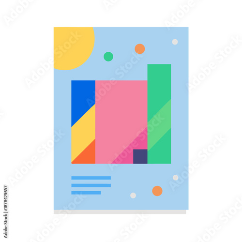 Abstract painting for wall vector