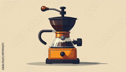 Coffee Grinder Illustration