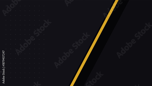 Luxury Black and Gold Abstract Vector Background with Sharp Geometric Slices