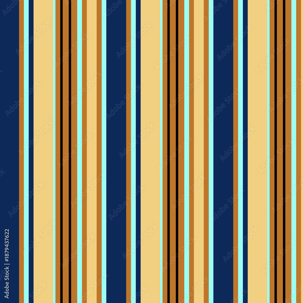 Fototapeta premium Vibrant striped pattern with yellow, orange, and blue colors