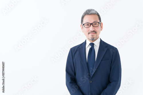 笑顔のビジネスマン男性