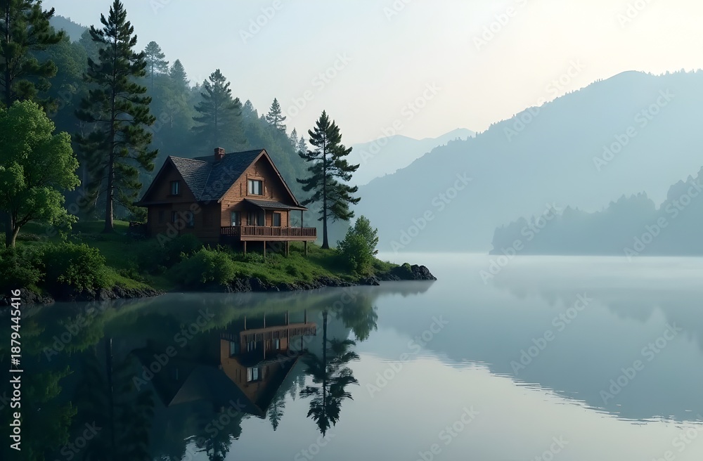 Obraz premium lake in the mountains