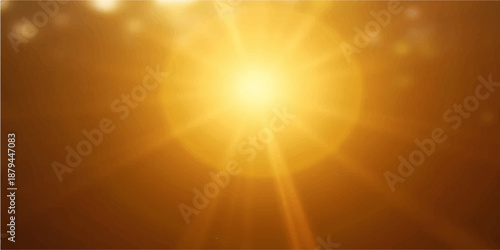 Abstract light burst background with glowing rays and bright sunlight