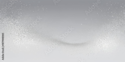 Snowy winter scene with snow on window and wall