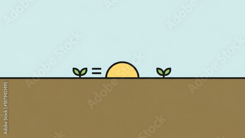 Seedling Growing into Sun on Brown Soil during Daytime