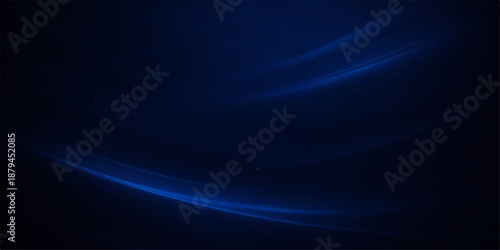 A dark blue abstract background features flowing purple waves and light fractal lines to create a wavy texture with a sense of motion and energy