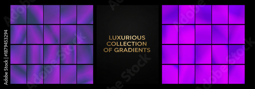 Array of gentle violet gradient bars surrounding a dark decorative insert, evoking creativity and calm for beauty branding, lifestyle blogs, or elegant event designs.	
