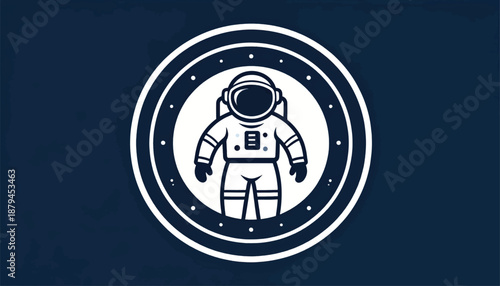Astronaut Suit Icon Simple Design Element.