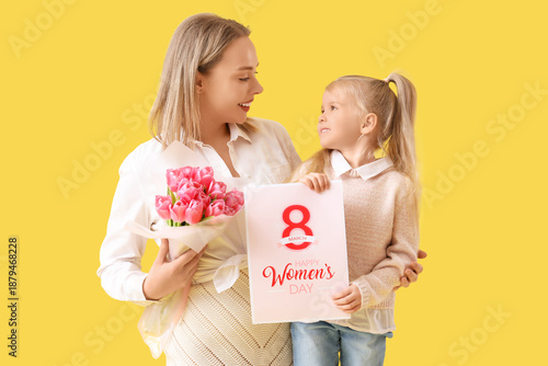 Little girl with her mother...